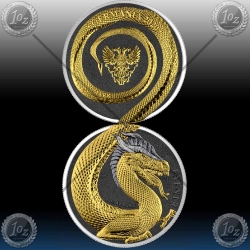 2 x 1oz GERMANIA 5 Mark 2020 (Germania Beasts: FAFNIR GEMINUS) BU